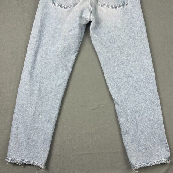 Diesel Jeans Men 34x32 Blue Button Fly Straight Leg Y2K Dingy Distressed - Picture 11 of 14